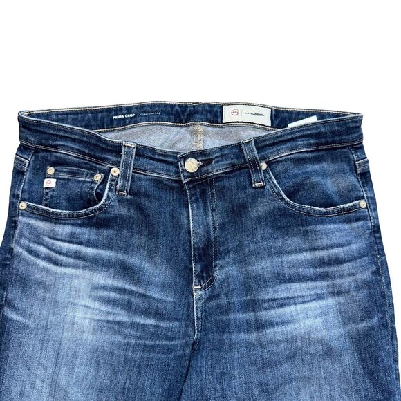 AG Adriano Goldschmied The Prima Ankle Cigarette Leg Jeans Size 30R Stretch Blue - Picture 3 of 16